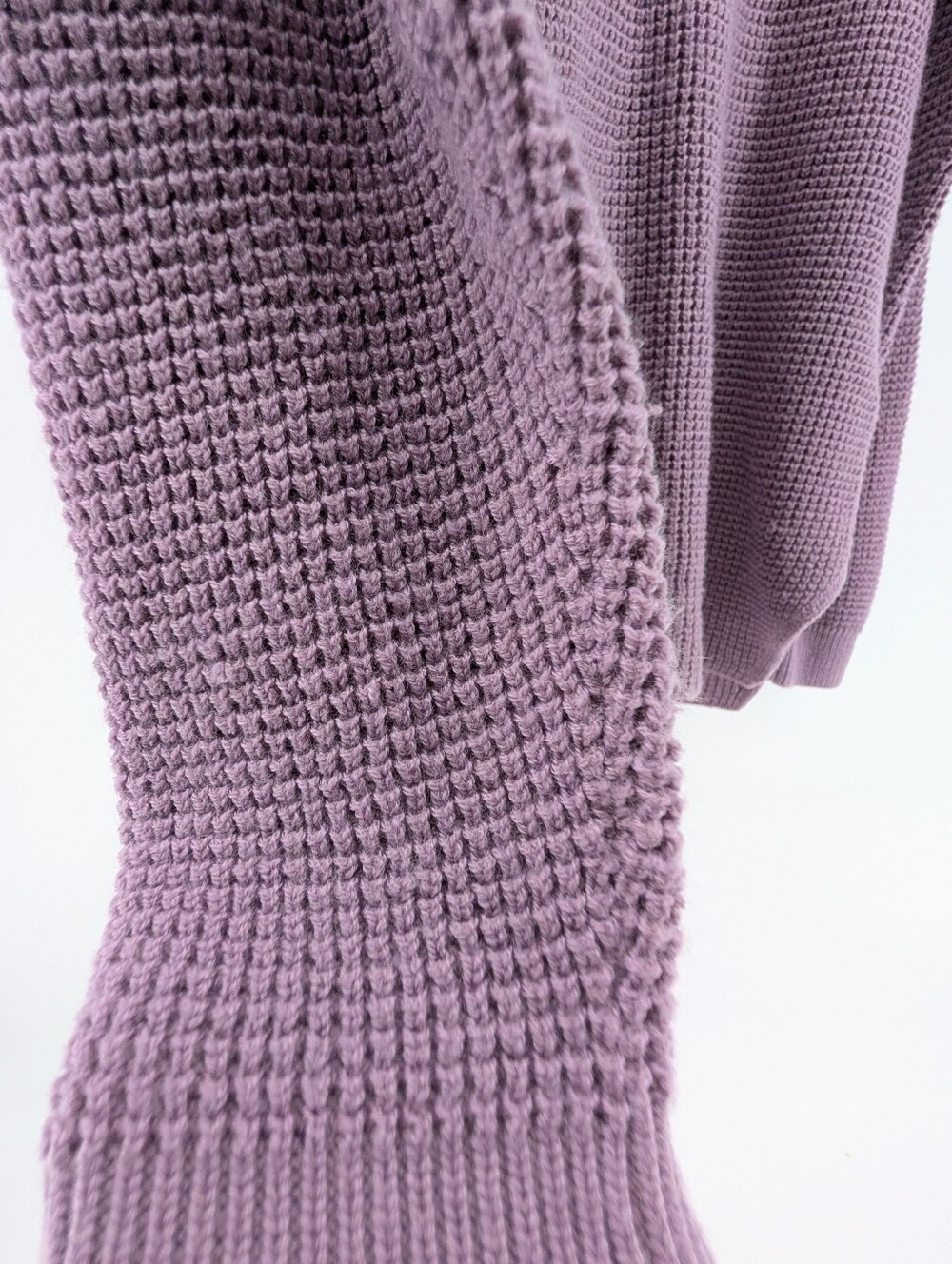 Women's Kersh Woolrich Blend Lavender Knit Crewneck Sweater - Picture 4 of 7
